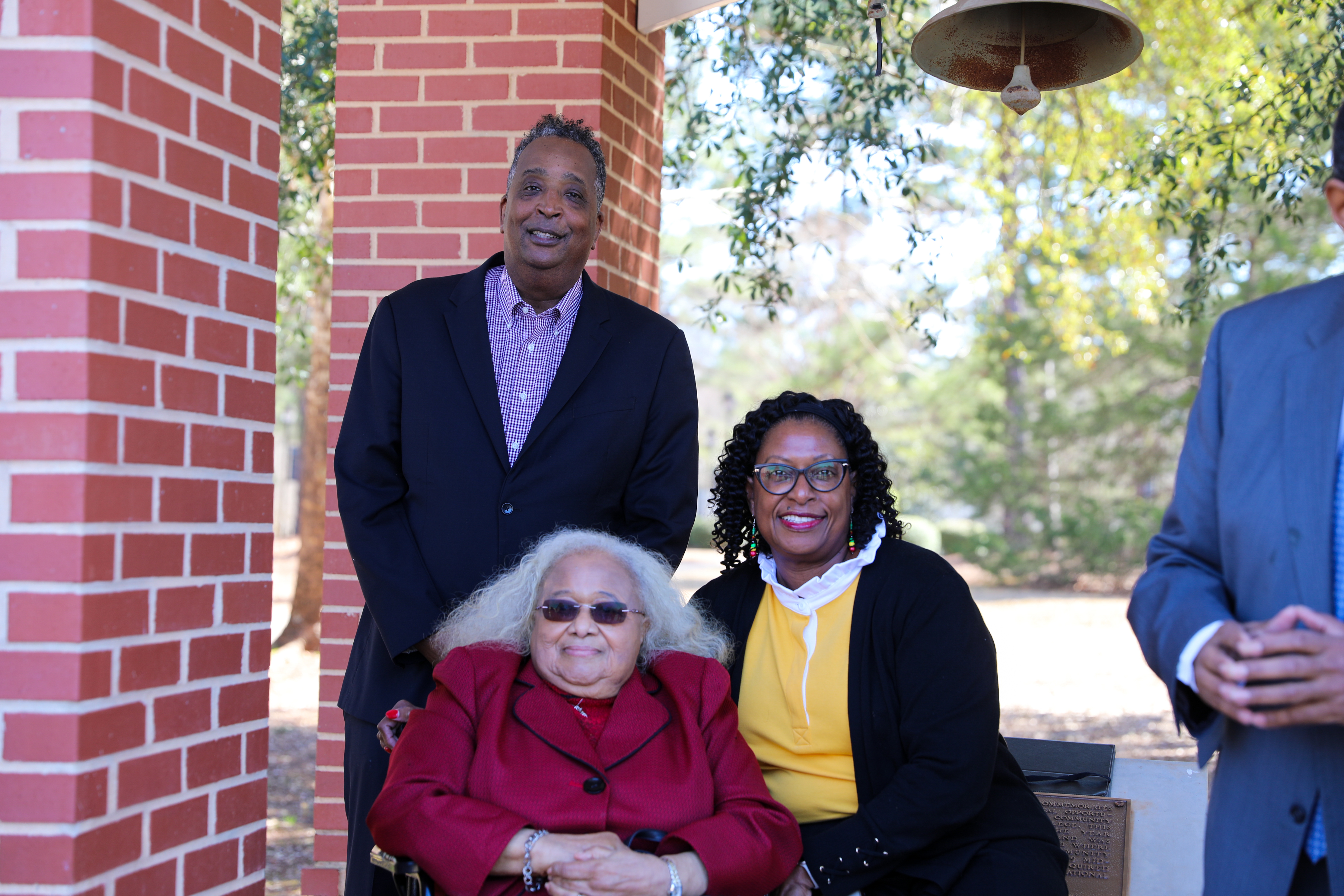 Sandra Jackson poses for a picture with a graduate of the Harbison Institute and Randall "Mack" Jackson.