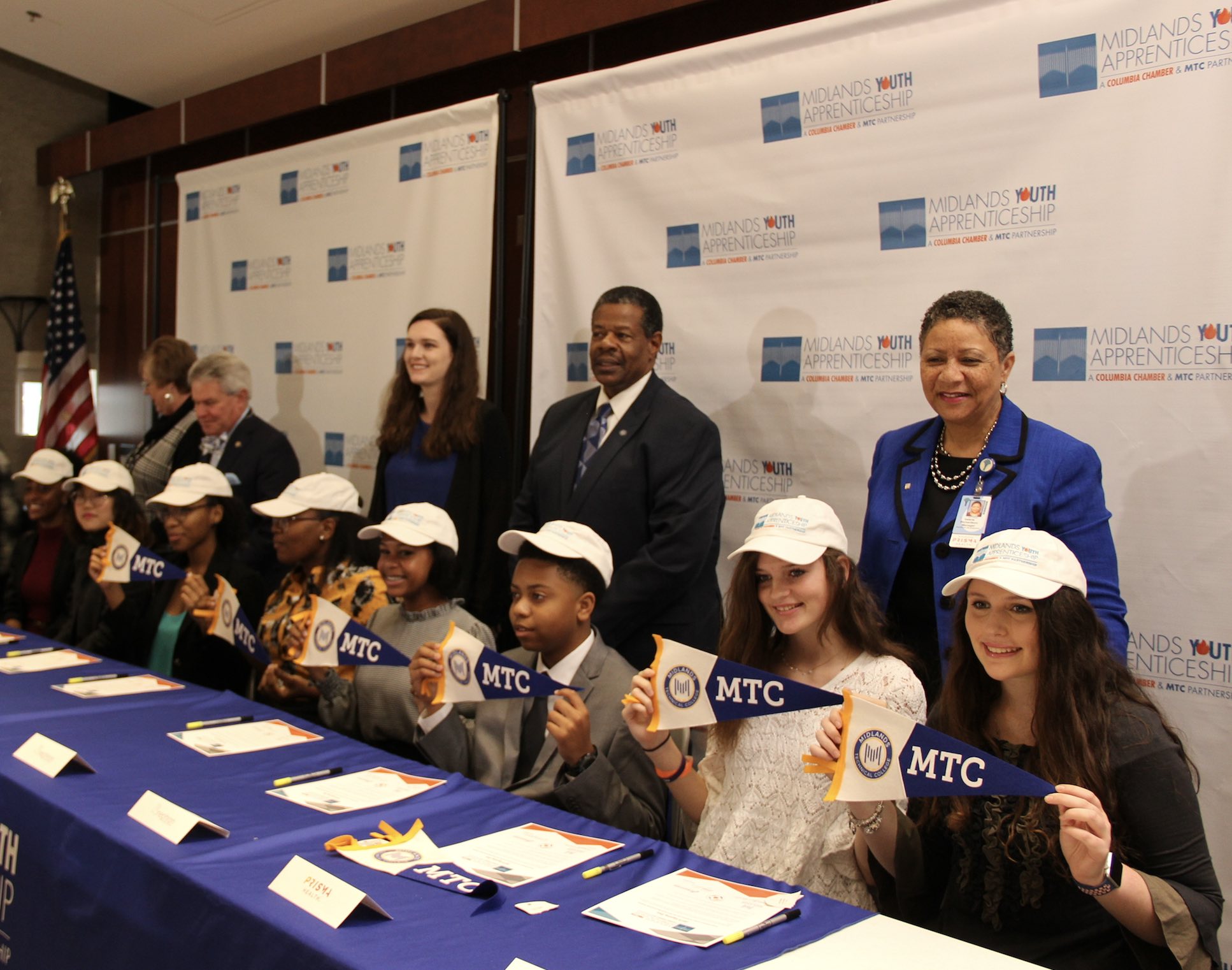 Inaugural class of MYA students on signing day.