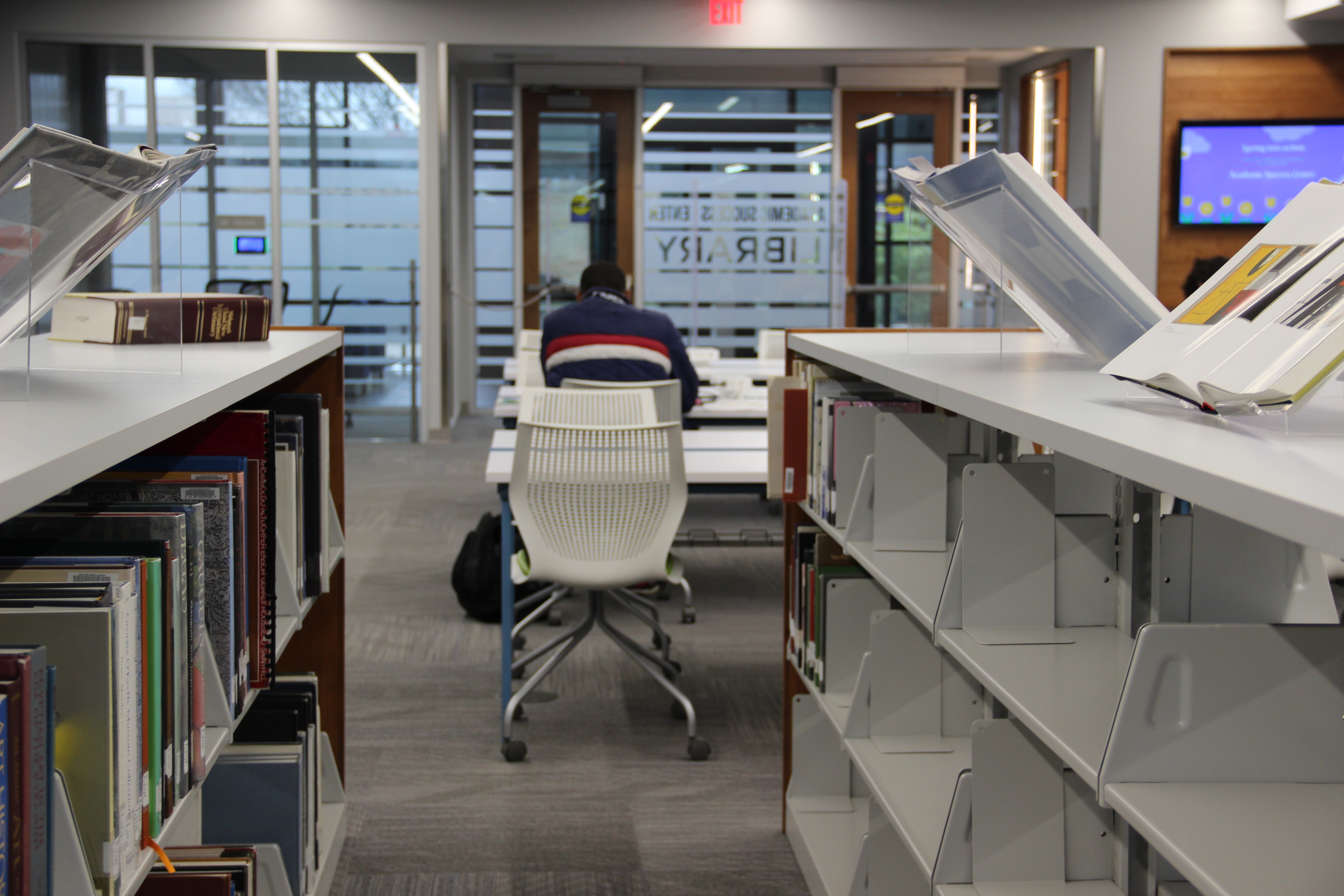 Student working in the Academic Success Center