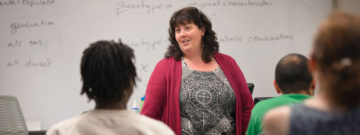 Students in classroom learning.