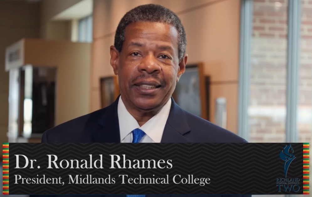 Richland School District Two featured Dr. Rhames in its 2021 Black History Month Celebration video premier.