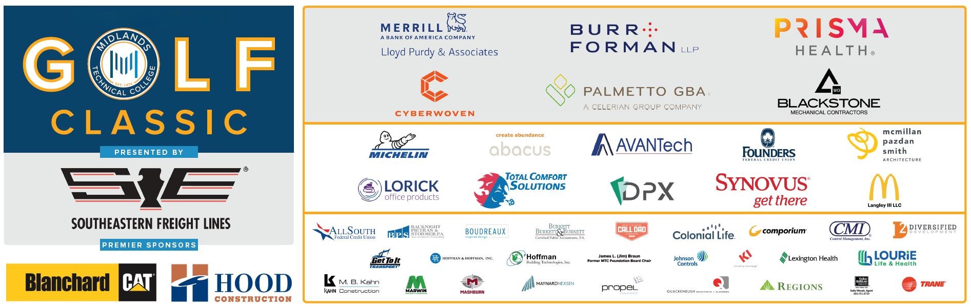 2025 MTC Golf Classic Sponsor Banner