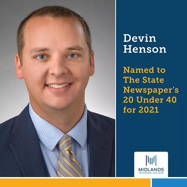 Devin Henson Named to The State Newspaper's 20 under 40 for 2021
