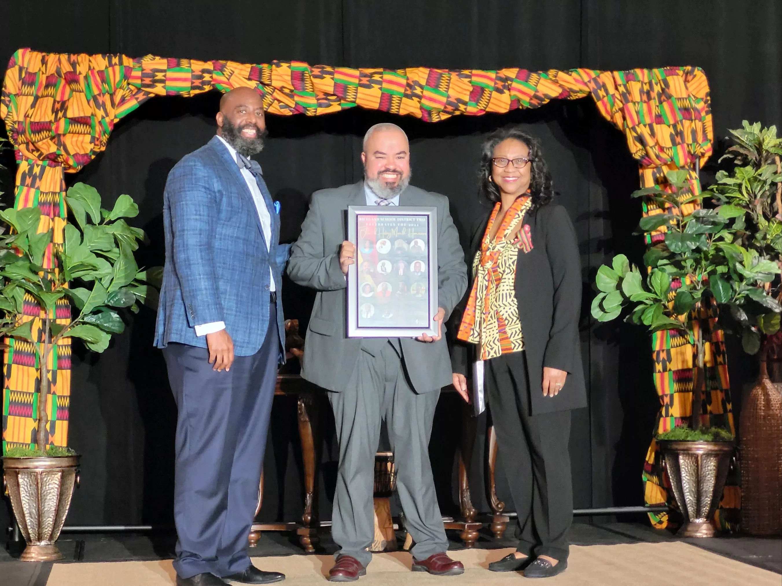 Joseph Bias receiving award